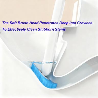 Snofrid Disposable Toilet Brush, Toilet Bowl Wand Holder Set with 24PCS Cleaner Refills, Bathroom Cleaning System for Sink Bathtub Drain Wash Basin Urinal,Wall-Mount Scrubbing Toilet Brush Bathroom Cleaning Kit