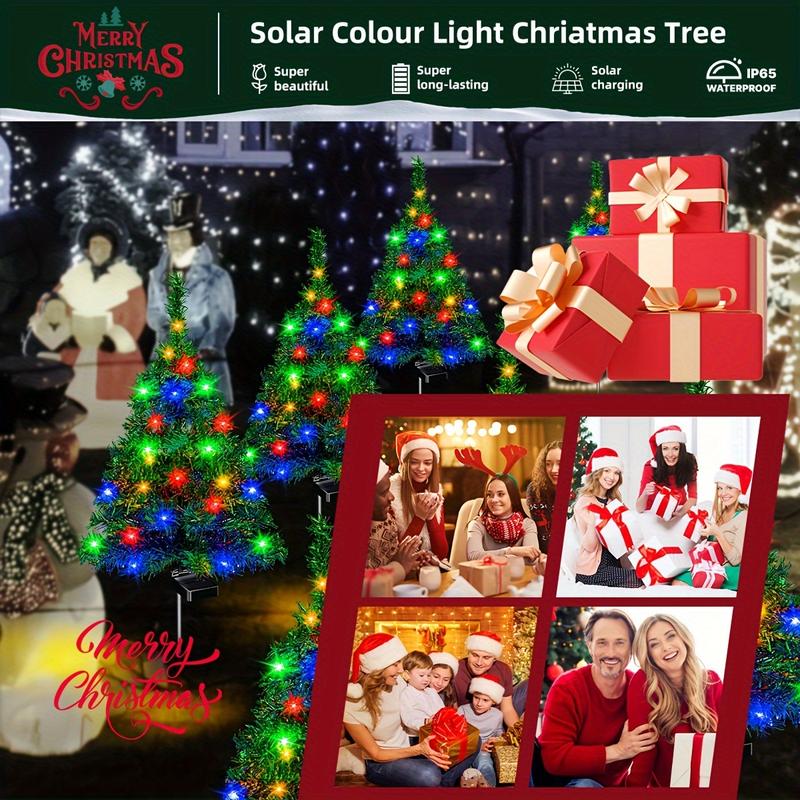 Solar Powered Christmas Tree Pathway Light