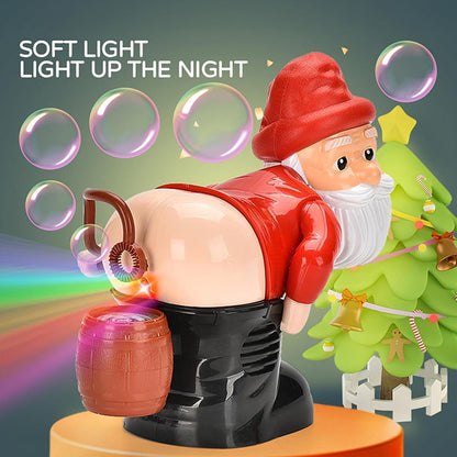 🎅🏻Christmas Hot Sale🎁Funny Santa Bubble Blowing Machine